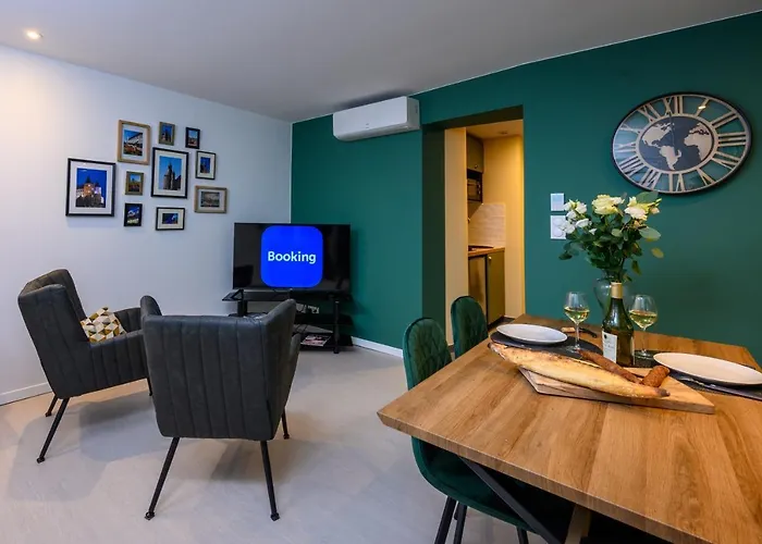 Cozy F2 40M2 Appartement Climatise Chateau