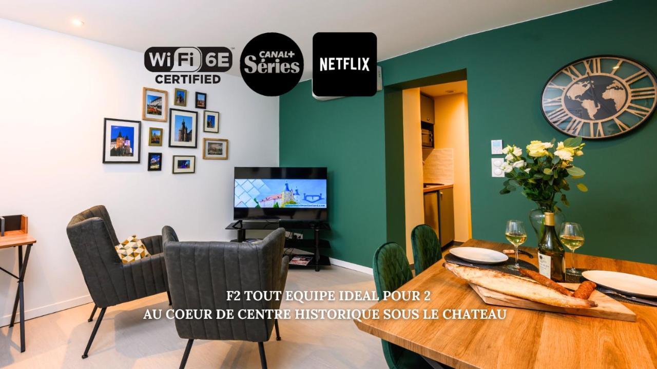 Cozy F2 40M2 Appartement Climatise Chateau